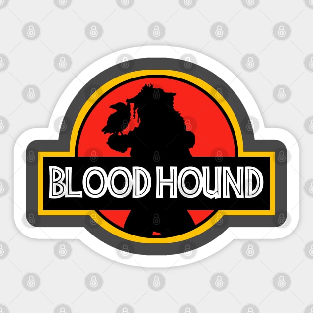 The bloodhound Sticker by thearkhive